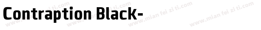 Contraption Black字体转换